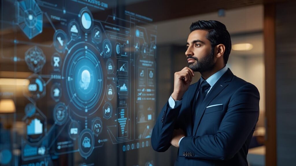 una persona diagnósticando las oportunidades con ia